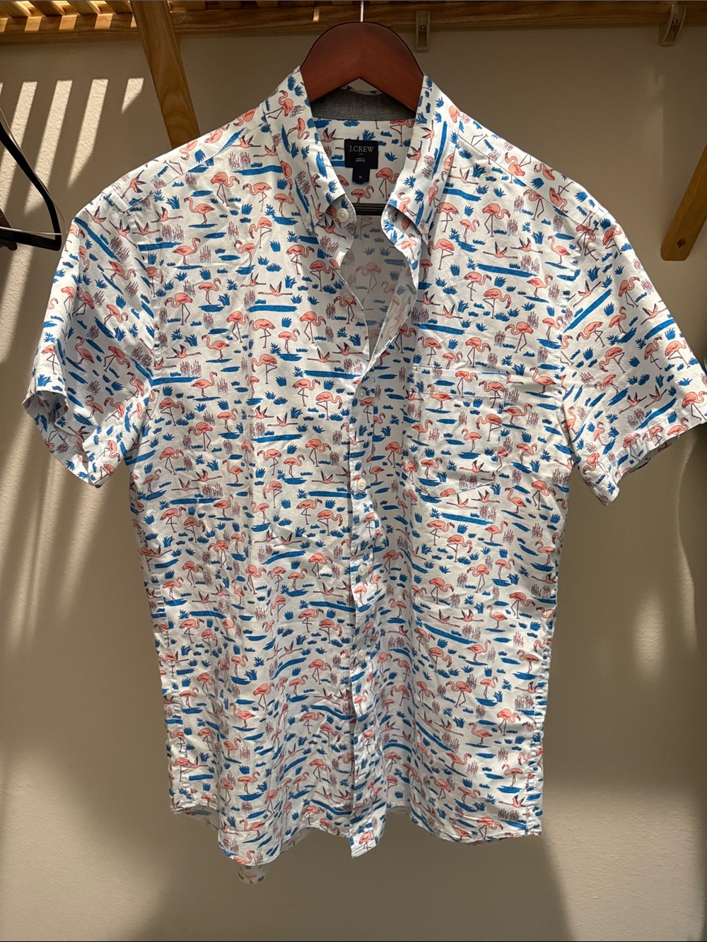 J. Crew short sleeve button down Size M